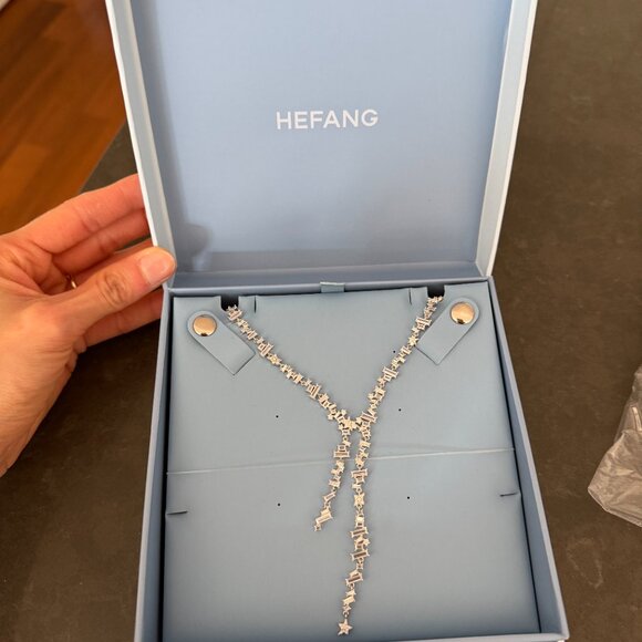 Starry Celestial Necklace - Cubic Zirconia & Silver - Picture 6 of 8